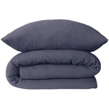SCHIESSER Molly Uni Indigo 135 x 200 cm + 80 x 80 cm