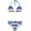 Triangel-Bikini Damen Pink 40