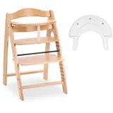 hauck Arketa Hochstuhl mit Klick-Spielbrett (ohne Spiel), Beech