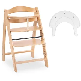 hauck Arketa Hochstuhl mit Klick-Spielbrett (ohne Spiel), Beech