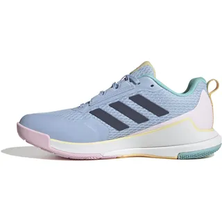 adidas Damen Novaflight 2 Indoor Shoes, Glow Blue/Shadow Navy/core Black, 44 2/3 EU