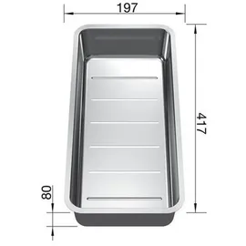 Blanco Multifunktionsschale 41,7 x 19,7 cm Edelstahl