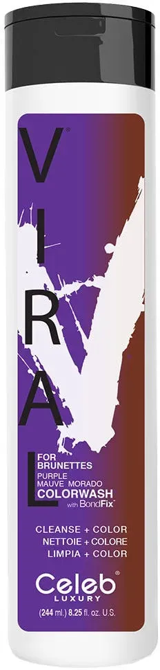 Celeb Viral Purple for Brunette Colorwash 244 ml