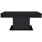 Mäusbacher Couchtisch Lift Couchtisch, schwarz Metall, Holzwerkstoff, rechteckig, eckig, 58-77x60x110 cm, - BHT 110x58x60 cm