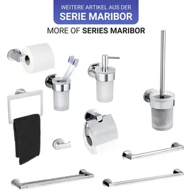 Wenko Handtuchhalter Uno Maribor silber, 1 St.