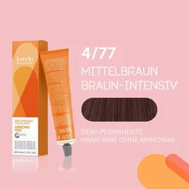 Londa Professional Demi-Permanent Color Creme 4/77 mittelbraun braun intensiv 60 ml