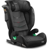 Nukido Kindersitz 15-36 kg Autositz Kinder Kinderautositz i-Size ISOFIX 4 Punkt Sicherheitsgurt 100 Bis 150 cm Einstellung Der Kopfstütze Abnehmbarer Bezug Waschbar 4 Bis 12 Jahre Grau Schwarz