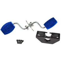 BERG Buzzy Tretlager mit Halterung und Pedalen, blau