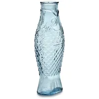 Serax Karaffe Fish & Fish Serax Glas hellblau, Designer Paola Navone, 10.5x29x7.5 cm
