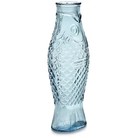 Serax Karaffe Fish & Fish Serax Glas hellblau, Designer Paola Navone, 10.5x29x7.5 cm