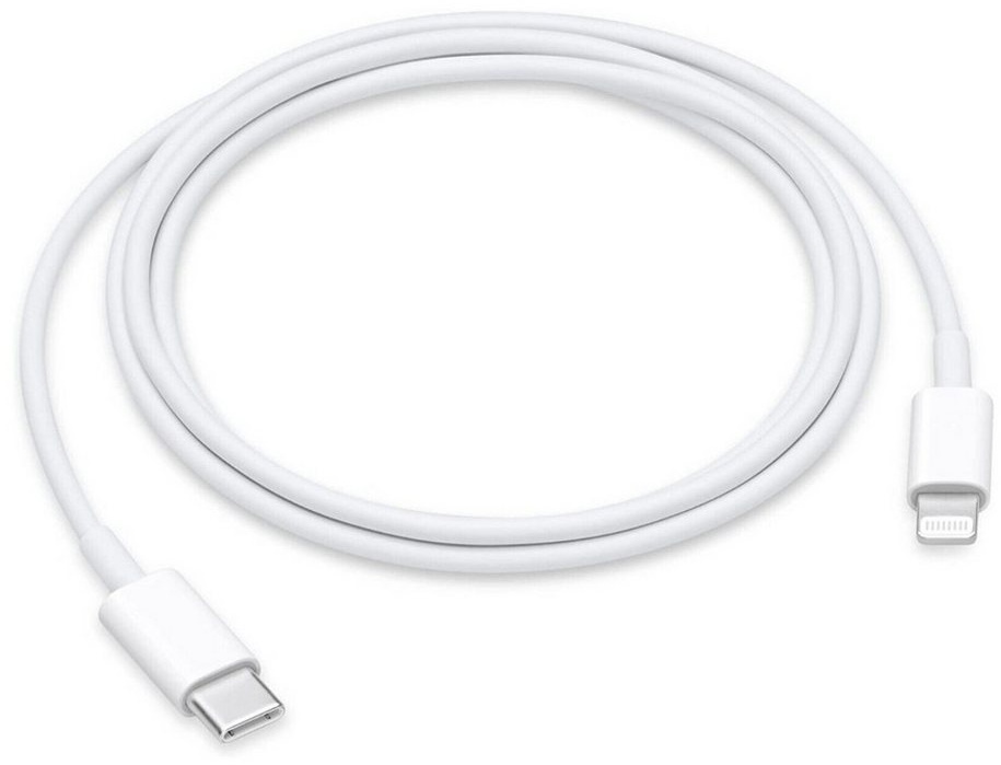 IK-Handelsgruppe Ladekabel für Apple, Smartphone-Kabel, Lightning, USB-C, USB Type-C auf Lightning, Kabellänge 1 Meter, Weiß weiß