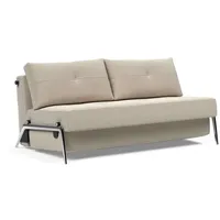 INNOVATION LIVING TM Schlafsofa Cubed Klappsofa, hochwertige Schlaffunktion, Design und extra Komfort, Frontauszug, sehr platzsparend, abgewinkelt Sitzen, waagerecht liegen beige