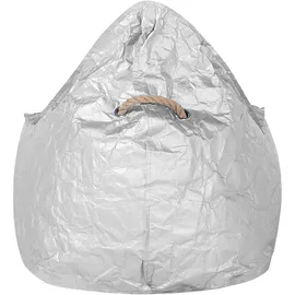 Beliani Sitzsack DROP Silber