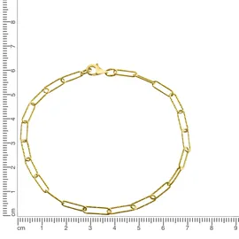 Celesta Armband 925 Silber gelb vergoldet 21 cm