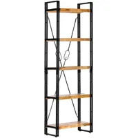 vidaXL Bücherregal 5 Fächer 60 x 30 x 180 cm Braun