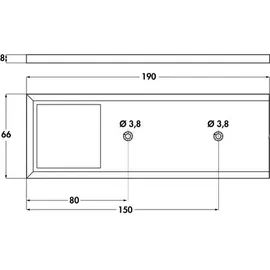 Naber Unterbauleuchte Intorno L Farbwechsel LED 7061172 3er-Set