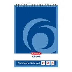 HERLITZ 110718 Spiralnotizblock A7 50 Blatt liniert