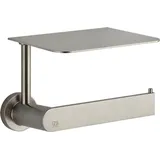 GESSI Emporio WC-Papierrollenhalter mit Deckel, Wandmontage, - Finox Optik