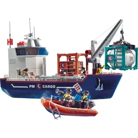 Playmobil City Action Großes Containerschiff mit Zollboot 70769