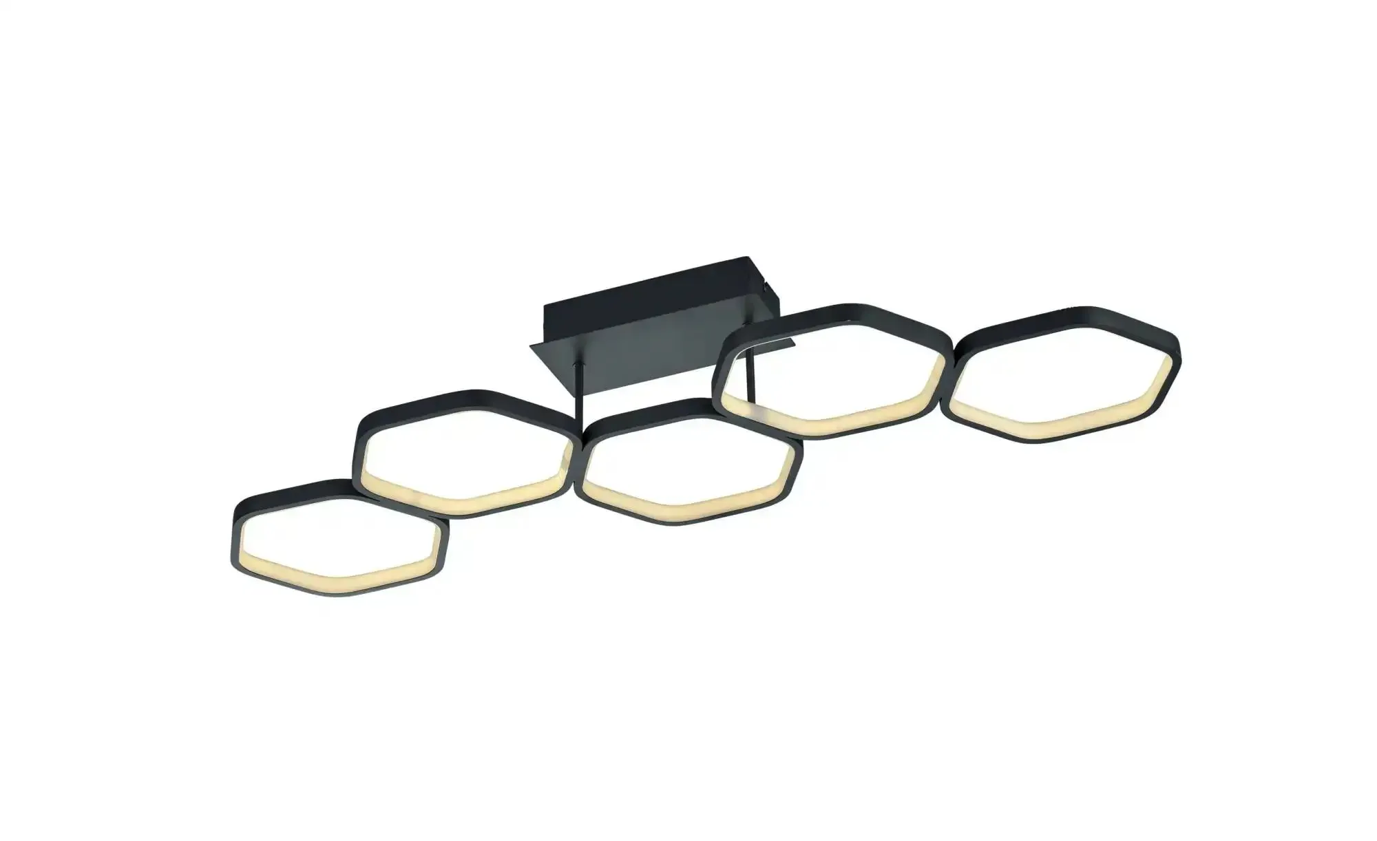 LED-Deckenleuchte  4-flammig  grau   ¦ grau ¦ Maße (cm): B: 90 H: 15 T: 30.0