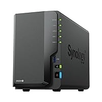 Synology DS224+ 2-Bay Diskstation NAS (Intel Celeron J4125 4-Core 2.0 GHz 2GB DDR4 RAM 2xRJ-45 1GbE LAN-Port) 8 TB Bundle mit 2 x 4 TB Synology Plus-Serie HDDs (HAT3300-4T)