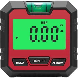 Rianpesn Magnetischer Winkelsucher Digital,Angle Cube Digitaler Winkelmesser Füllstandsanzeige - Elektronische Wasserwaage zum Aufhängen von Bildern, Zimmerleuten, Maßen und Winkeleinstellungen