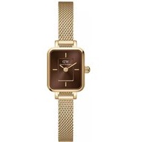 Daniel Wellington Uhr - Dw Quadro Mini Evergold G 15X18Mm Amber Sunray - Gr. unisize - in Gold - für Damen