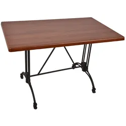 Bistrotisch Set Bennet 110x70cm Tischgestell Alu schwarz Garten Tisch Gestell