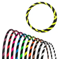 Hoopomania Faltbarer Anfänger Hula Hoop Reifen, Neon-Gelb, Ø 95 cm