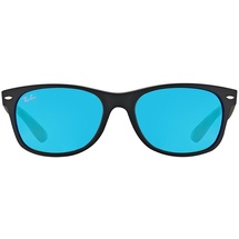 Ray Ban New Wayfarer Flash RB2132 622/17 55-18 black/blue flash