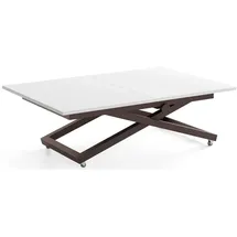 WFL GROUP Axen Weiß Laminat 120-160 x 80 x 38-75 cm
