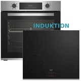 Induktionsherd Herdset Autark Beko Einbau Backofen + Induktion Kochfeld NEU