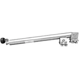 UNITRAILER Kurbelheber für Kippanhänger, 1000 kg, Rohr 42 mm, Hub 500-865 mm, Hubweg 365 mm, zum Kippen und Entladen, für Autotransporter Anhänger - Silber