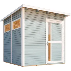 BERTILO Gartenhaus Pentus 2 Grau 234 cm x 226 cm FSC®