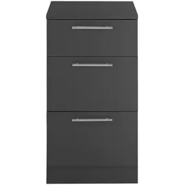 XXXLutz Xxxl Mehrzweckschrank, Anthrazit, Metall, 3 Schubladen, 50x93x68 cm, Made in EU, erweiterbar, stehend, Waschküche, Mehrzweckschränke