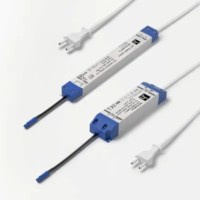 LED-Vorschaltgerät, Euroflachstecker, EVG DIM 24V, 24-75W, 24 Volt DC