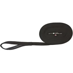 Trixie Schleppleine Gurtband schwarz 15 m / 20 mm Hunde Zubehör