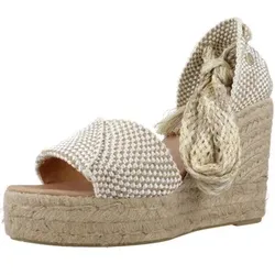 Yellow  Espadrilles AIDA  in Braun, 40