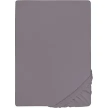 biberna Spannbettlaken Jersey-Elasthan 120 x 200 - 130 x 220 cm grau-silber 1 St.