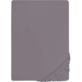 biberna Spannbettlaken Jersey-Elasthan 120 x 200 - 130 x 220 cm grau-silber 1 St.