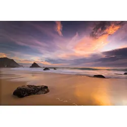 Fototapete PAPERMOON "Strand", bunt, B:4,00m L:2,60m, Vlies, Tapeten