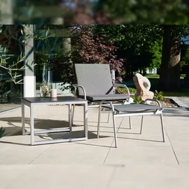 Sieger Sirio Loungesessel 70 x 120 x 84 cm grau stapelbar