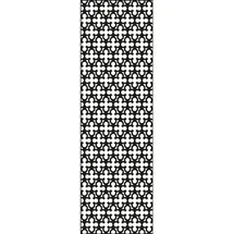 GROJA Designelement 60 x 180 cm Aluminium/Grau