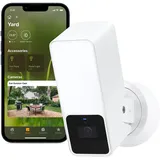 Eve Outdoor Cam (White Edition) – Smarte Überwachungskamera, Flutlicht, Nachtsicht, Bewegungsmelder, Gegensprechanlage, flexible Installation, WLAN, höchster Datenschutz mit Apple HomeKit Secure Video