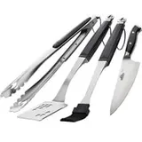 Napoleon Grillbesteck 4-teilig Edelstahl schwarz