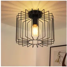 GBLY ZMH Deckenlampe 1 E27 schwarz Metall