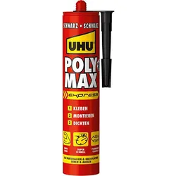 UHU POLY MAX Express schwarz Kart 425g ( Inh.12 Stück )