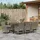 vidaXL Garten Essgruppe 9-tlg. Grau