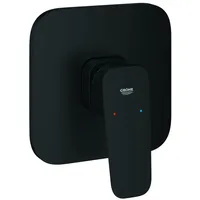 Grohe Cubeo Einhand-Brausebatterie Mattschwarz, Fertigmontageset für Rapido SmartBox 35604
