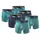 Puma Boxershorts blau/grün L 6er Pack